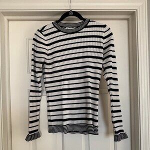 White House Black Market Women's Striped Sweater